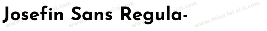 Josefin Sans Regula字体转换